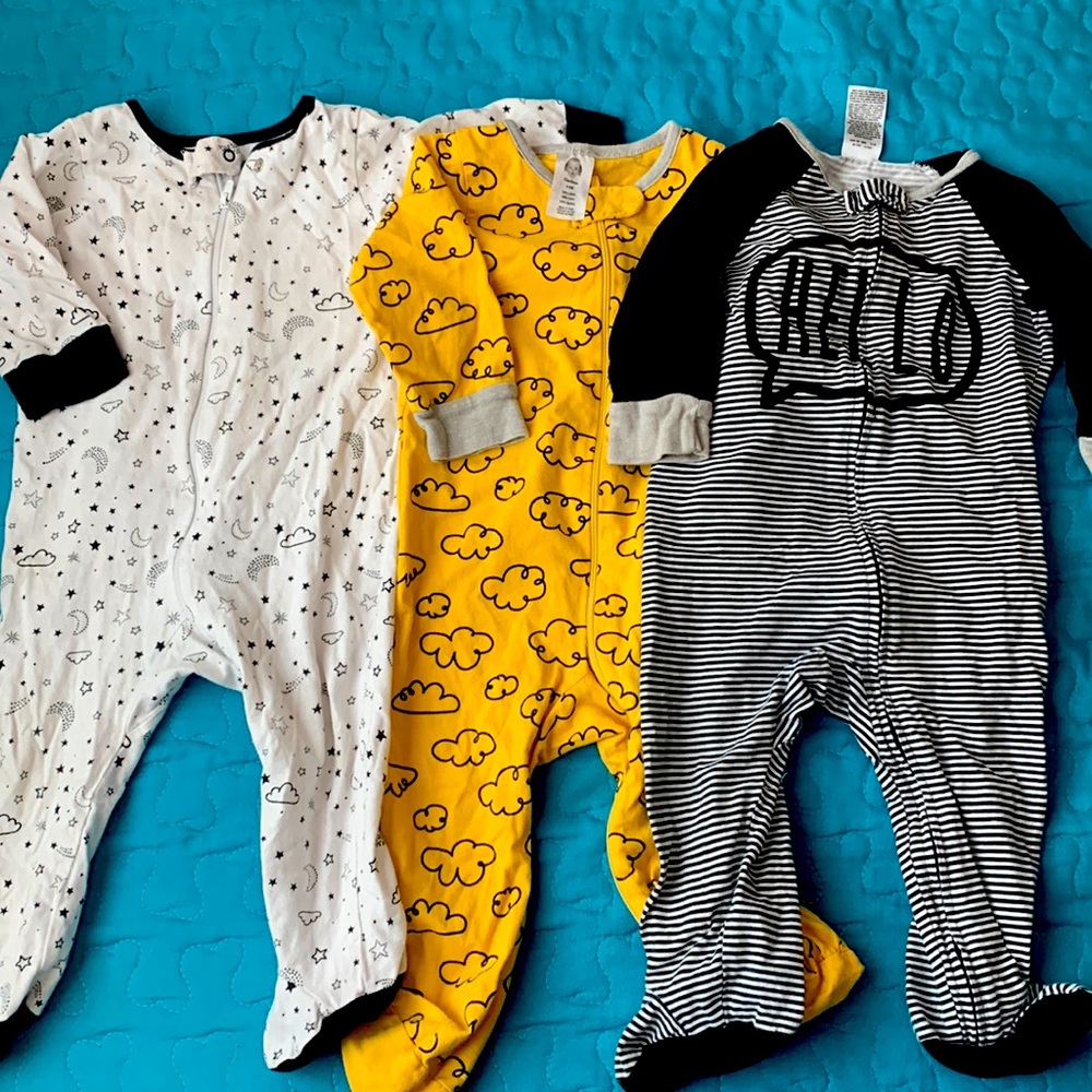 3 pack baby sleepers